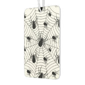 Schwarz-weiße Spinnennetzmuster Halloween Autolufterfrischer (Links)