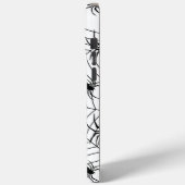 Schwarz-weiße Spinnennetzmuster Halloween Case-Mate iPhone Hülle (Rückseite / Links)