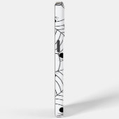 Schwarz-weiße Spinnennetzmuster Halloween Case-Mate iPhone Hülle (Rückseite / Rechts)