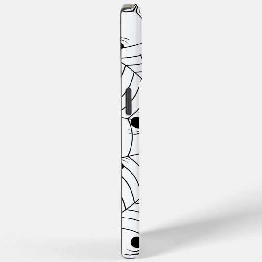 Schwarz-weiße Spinnennetzmuster Halloween Case-Mate iPhone Hülle (Rückseite / Rechts)