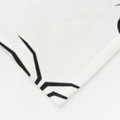 Schwarz-weiße Spinnennetzmuster Halloween Fleecedecke (Ecke)