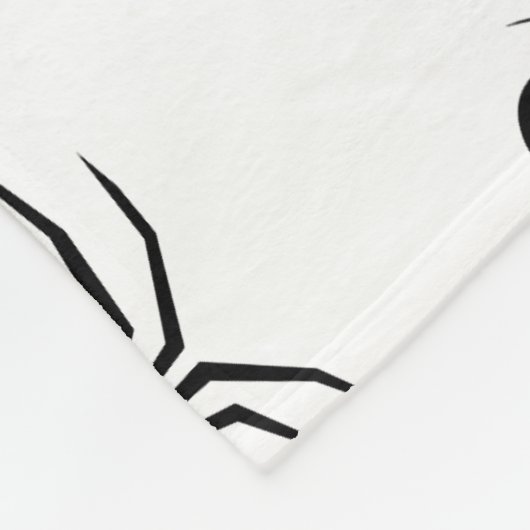 Schwarz-weiße Spinnennetzmuster Halloween Fleecedecke (Ecke)