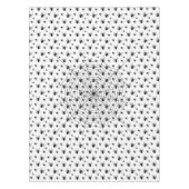 Schwarz-weiße Spinnennetzmuster Halloween Tischdecke (Vorderseite)