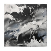 Schwarz-weiße Splashes Marbour Stones Keramik Tile Fliese (Vorderseite)