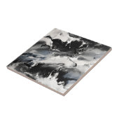 Schwarz-weiße Splashes Marbour Stones Keramik Tile Fliese (Seite)