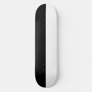 Schwarz-weiße Split-Skateboard-Decke Skateboard