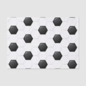 Schwarz-weiße Sportgeschenke für Fußball Seidenpapier (Vorderseite)