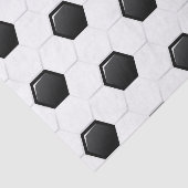 Schwarz-weiße Sportgeschenke für Fußball Seidenpapier (Ausschnitt)