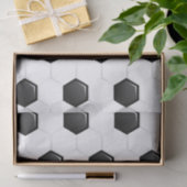 Schwarz-weiße Sportgeschenke für Fußball Seidenpapier (Geschenk)