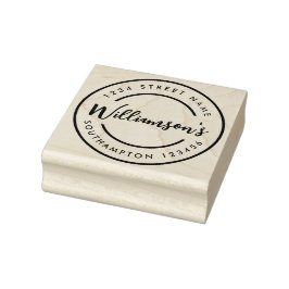 Schwarz-weiße Stadt Adresse Briefmarke Gummistempel