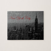 Schwarz-weiße Stadt New York Puzzle (Horizontal)
