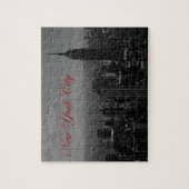Schwarz-weiße Stadt New York Puzzle (Vertikal)