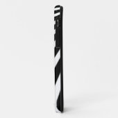 schwarz-weiße Streifen Case-Mate iPhone Hülle (Hinten/Links)
