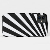 schwarz-weiße Streifen Case-Mate iPhone Hülle (Rückseite (Horizontal))