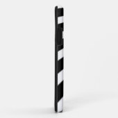 schwarz-weiße Streifen Case-Mate iPhone Hülle (Hinten/Rechts)