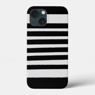 Schwarz-weiße Streifen Cool Einfache Muster Case-Mate iPhone Hülle