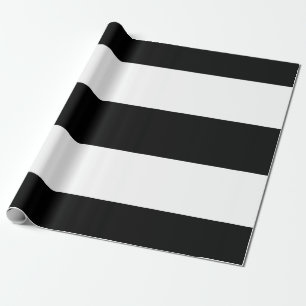 Schwarz-weiße Streifen Geschenkpapier