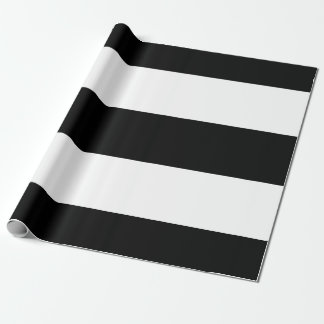 Schwarz-weiße Streifen Geschenkpapier