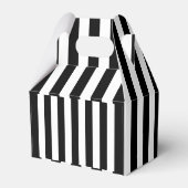 Schwarz-weiße Streifen Geschenkschachtel (Rückseite)