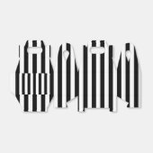 Schwarz-weiße Streifen Geschenkschachtel (Ungefaltet)