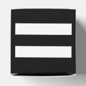 Schwarz-weiße Streifen Geschenkschachtel (Oben)