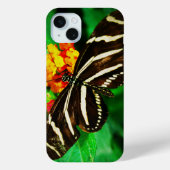 Schwarz-weiße Streifen langes Zebraschmetterling F Case-Mate iPhone Hülle (Rückseite)