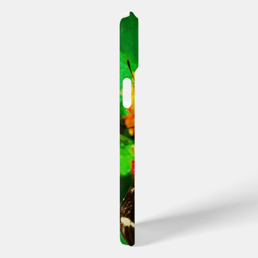 Schwarz-weiße Streifen langes Zebraschmetterling F Case-Mate iPhone Hülle (Rückseite / Rechts)