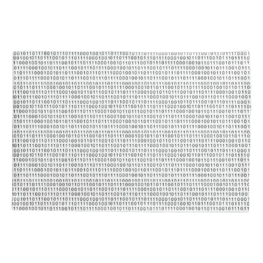Schwarz-weiße Streifen mit Binärcode Kissenbezug (Rückseite-Links)