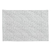 Schwarz-weiße Streifen mit Binärcode Kissenbezug (Rückseite-Rechts)