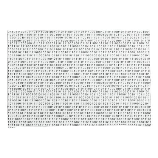 Schwarz-weiße Streifen mit Binärcode Kissenbezug (Vorderseite-Rechts)