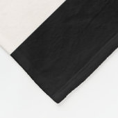 Schwarz-weiße Streifen mit roten Hummern Fleecedecke (Ecke)
