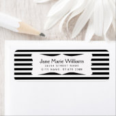 Schwarz-weiße Streifen Moderner Chic (Insitu)