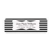 Schwarz-weiße Streifen Moderner Chic (Vorne)