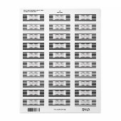 Schwarz-weiße Streifen Moderner Chic (Vorne)