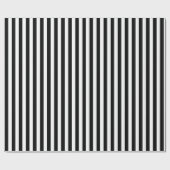 Schwarz-weiße Streifen Muster Geschenkpapier (Flach)