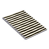 Schwarz-weiße Streifen Notizblock (Rechte Seite)