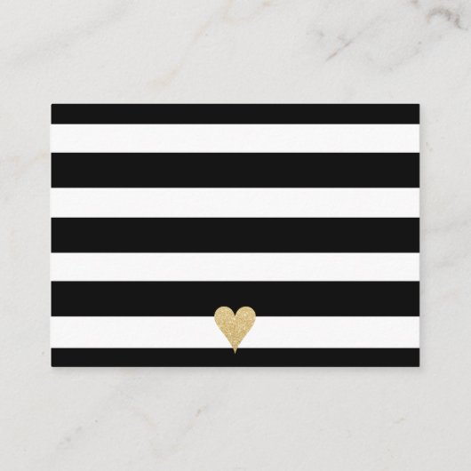 Schwarz-weiße Streifen schätzen, wie viele Küsse K Begleitkarte (Rückseite)