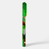 Schwarz-weiße Streifen Schmetterling Zebra langes  Case-Mate iPhone Hülle (Rückseite / Rechts)