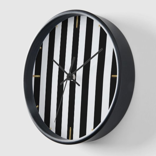 Schwarz-weiße Streifen Uhr (Winkel)