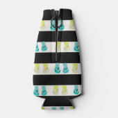 Schwarz-weiße Streifen verbessern Leben in Flip Fl Flaschenkühler (Rückseite)