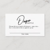 Schwarz-weiße Streifen Windelwinddusche Begleitkarte (Vorderseite)