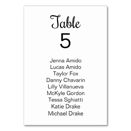 Schwarz-weiße Tafelkarten für Weintrauben Tischnummer (Rückseite)