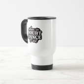 Schwarz-weiße Tasse (Vorderseite Links)