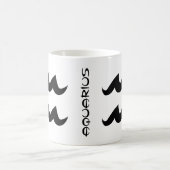 Schwarz-weiße Tasse des Wassermannes (Mittel)