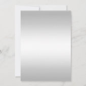 Schwarz-weiße Taufe & Taufe Einladung (Rückseite)