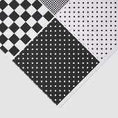 Schwarz-weiße Textur der geometrischen Punkte Seidenpapier (Ausschnitt)