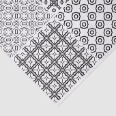 Schwarz-weiße Textur des geometrischen Circle Grid Seidenpapier (Ausschnitt)