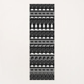 Schwarz-weiße Tiere Yogamatte (Vorderseite)