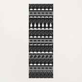 Schwarz-weiße Tiere Yogamatte (Rückseite)