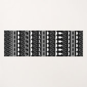 Schwarz-weiße Tiere Yogamatte (Vorderseite (Horizontal))